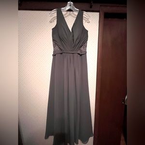 Silver Bridesmaid dress Size 12-14 ish